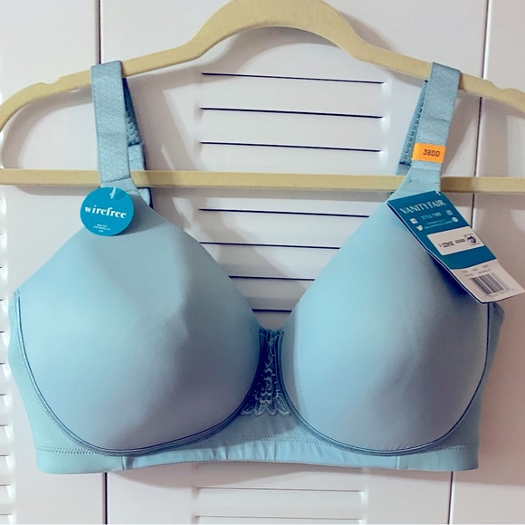 NWT VANITY FAIR, Wire Free, Bra, Light Blue, Lightly padded, Plus Sz 38DD, 38E - Picture 7 of 13